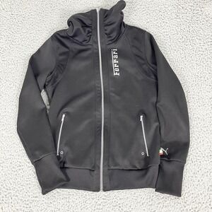 Ferrari Jacket Womens Small Black F1 Racing Puma Full Zip Track Team Scuderia